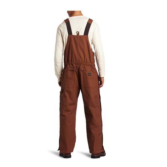 NWoT Key Apparel Men's Insulated Duck Bib Overall Brown Size $130 L Short CC023 - Picture 2 of 2